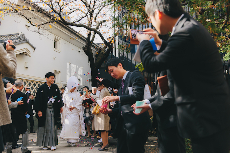 白無垢結婚式長野松本レストランヒカリヤ写真スナップ撮影事例