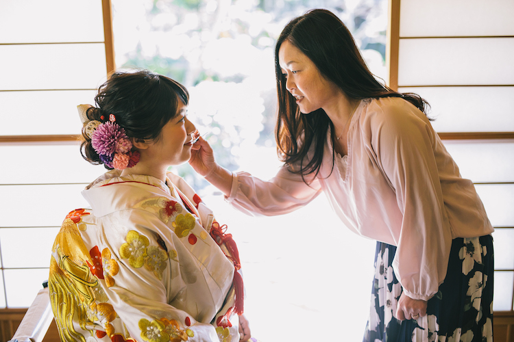 寅さん山本亭結婚式の和装前撮り写真撮影