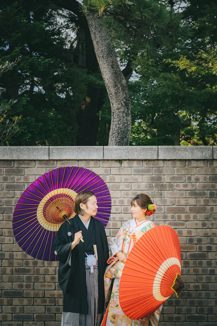 寅さん山本亭結婚式の和装前撮り写真撮影