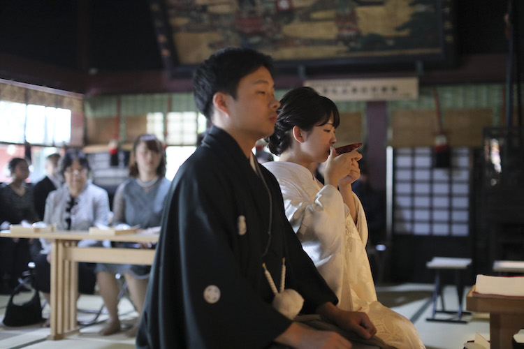 結婚式写真持ち込み撮影実例赤坂氷川神社レストラン響品川