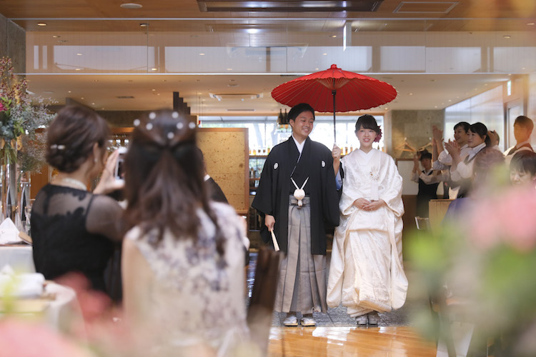 結婚式写真持ち込み撮影実例赤坂氷川神社レストラン響品川