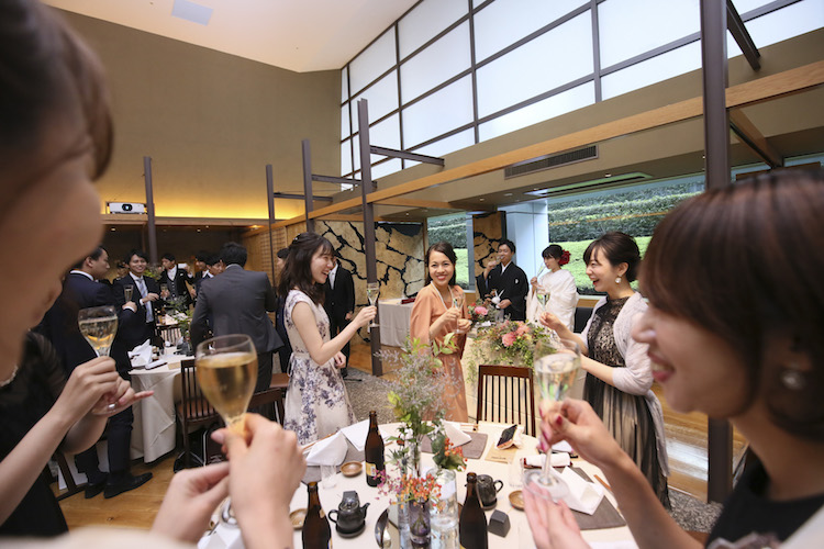 結婚式写真持ち込み撮影実例赤坂氷川神社レストラン響品川